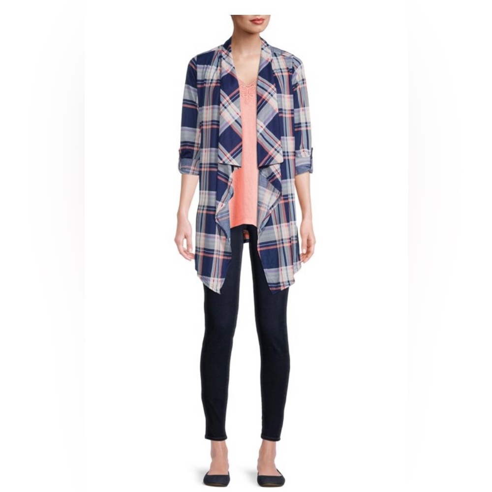 New York Laundry Plaid Kimono